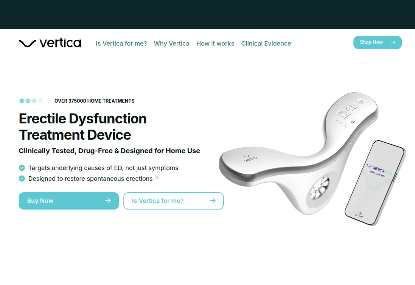 Vertica Labs website homepage